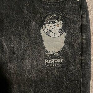 History Iceberg Jeans Men 34 Tasmanian Devil Y2K Wide Urban